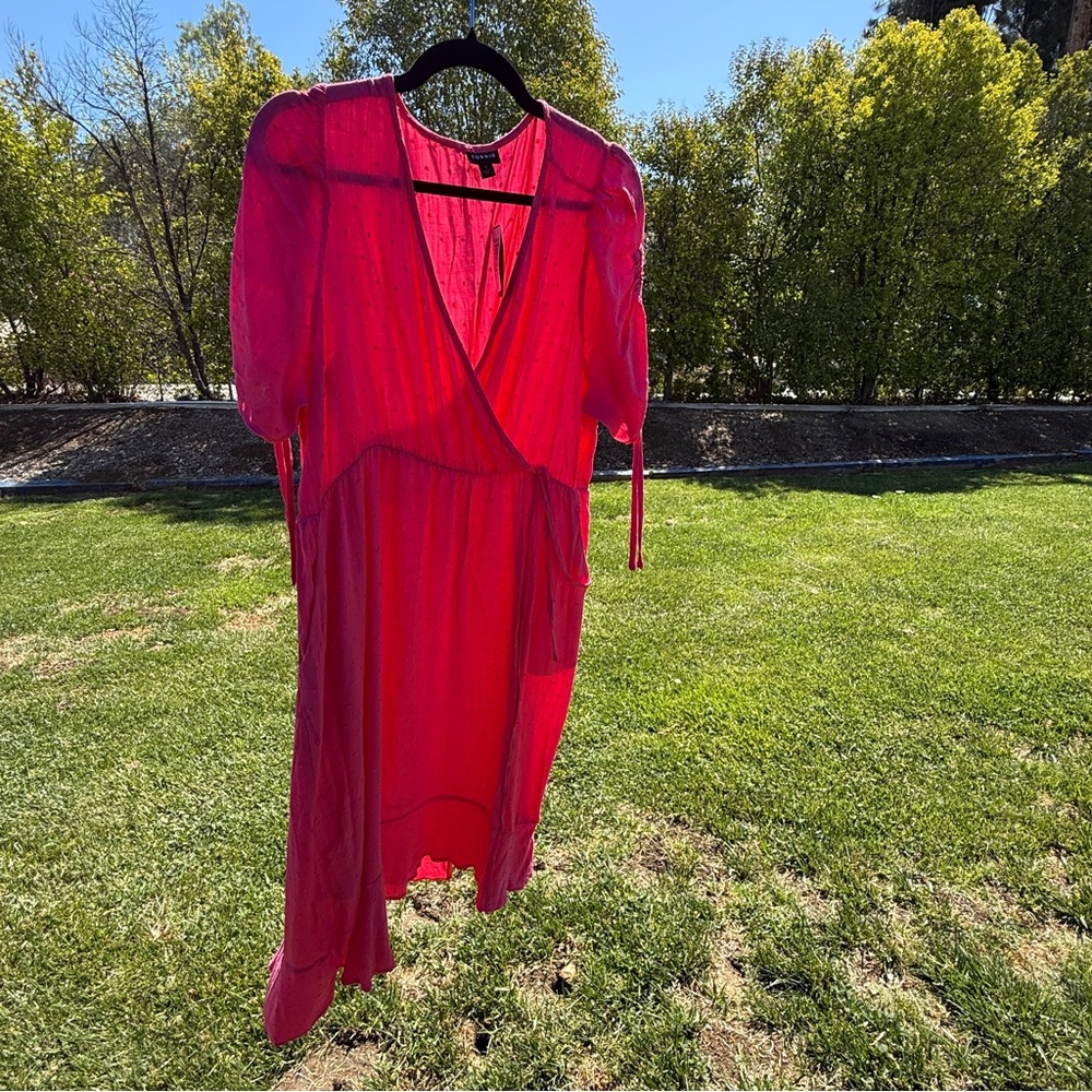 Torrid Pink Dress WITH POCKETS #134 - Picture 8 of 9